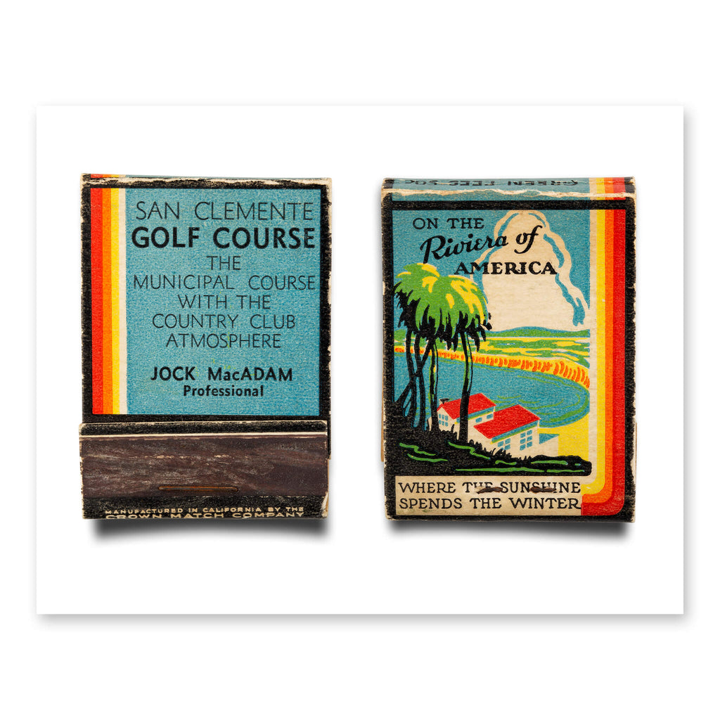 Matchbook Art San Clemente Municipal Golf Course Good Boy Originals Matchbook Art San Clemente Municipal Golf Course Good Boy Originals