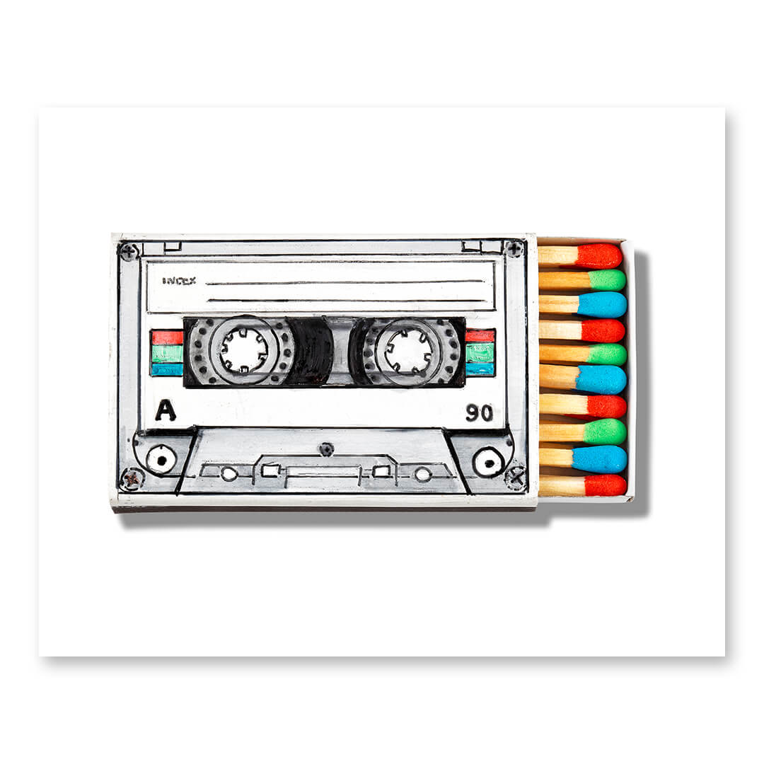 Retro Mixtape Matchbook