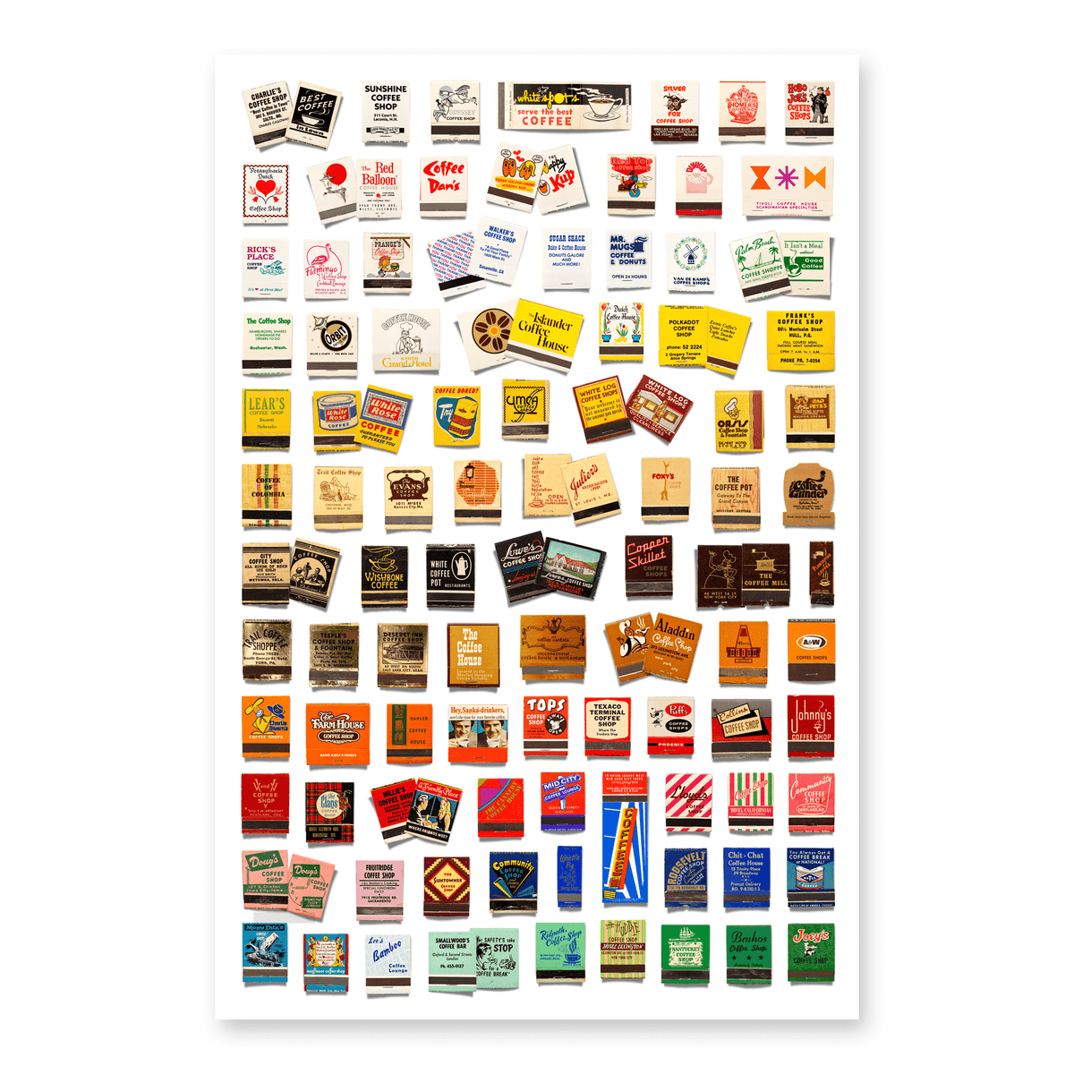 Coffee Shop Matchbook Collection