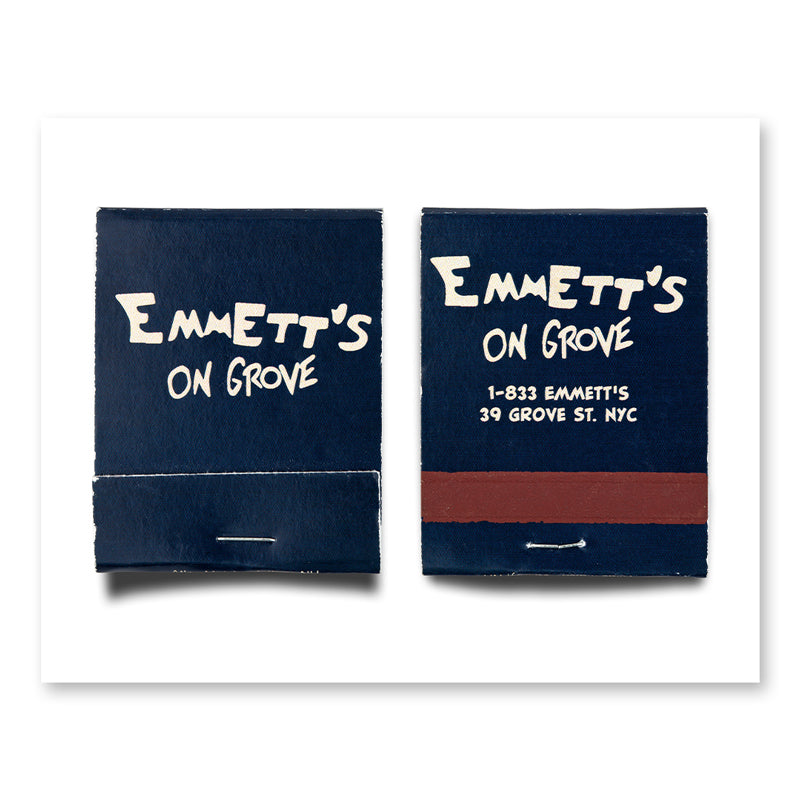 Matchbook Art | Emmet's on Grove NYC – Good Boy Originals