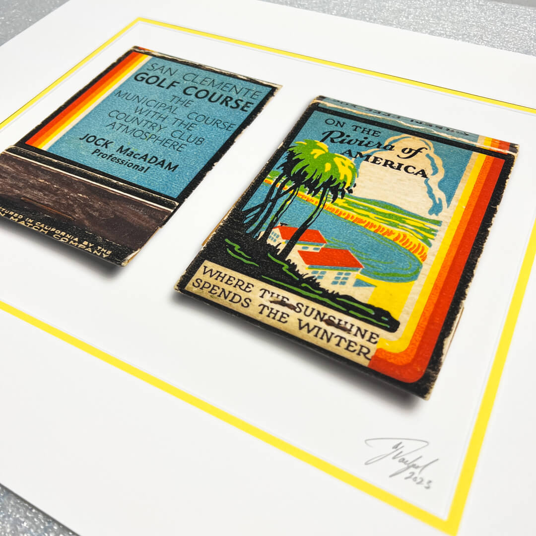 Matchbook Art San Clemente Municipal Golf Course Good Boy Originals Matchbook Art San Clemente Municipal Golf Course Good Boy Originals