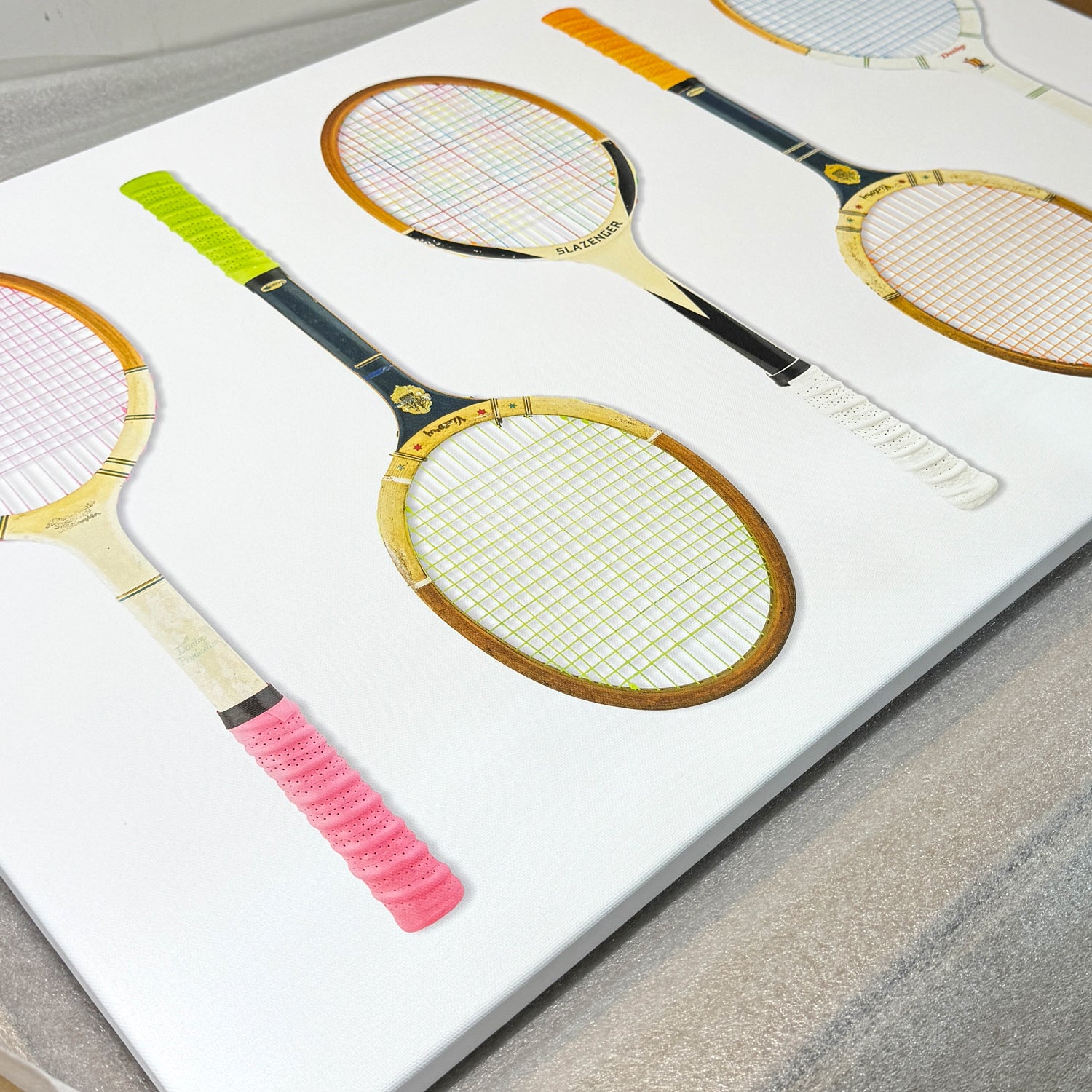 Vintage Neon Tennis (On White)