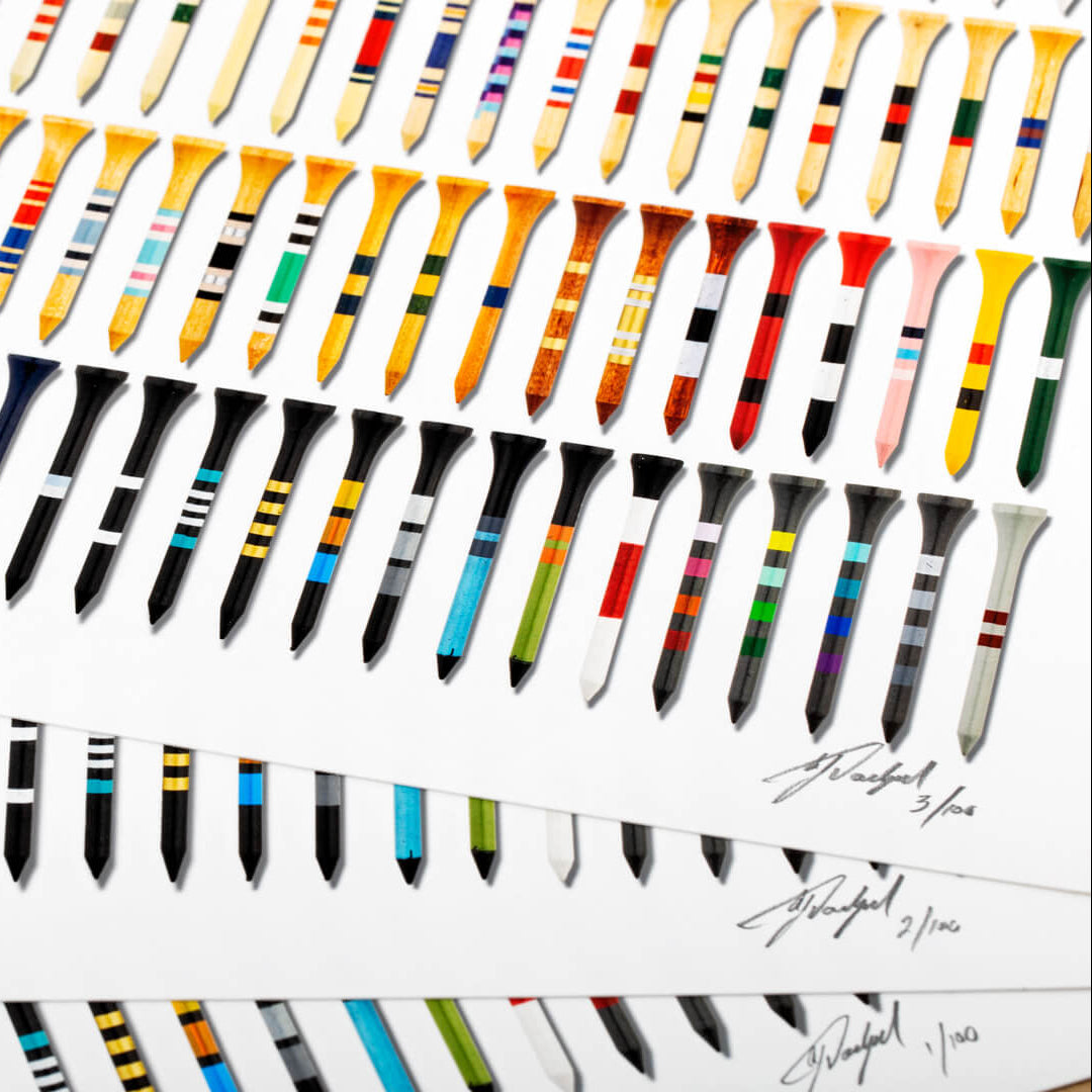 Stripe Show (100 Unique Wooden Tees)